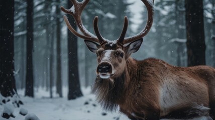 deer in the woods