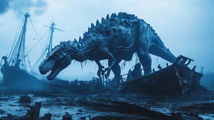 Dinosaur Shipwreck: A Lost World Encounter