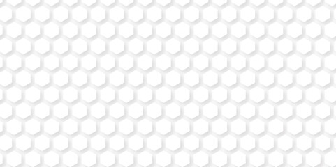 Seamless background. Abstract honeycomb background. White Hexagonal Background.
