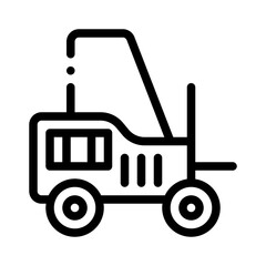 forklift line icon