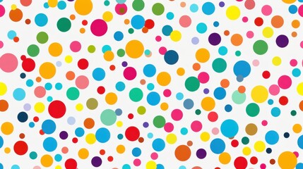 Colorful polka dot pattern background - stock illustration