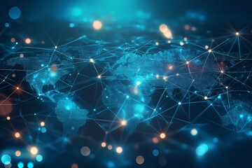 Obraz premium World picture global network background 