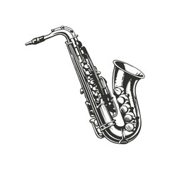 sexophone vector hand drawn illustration