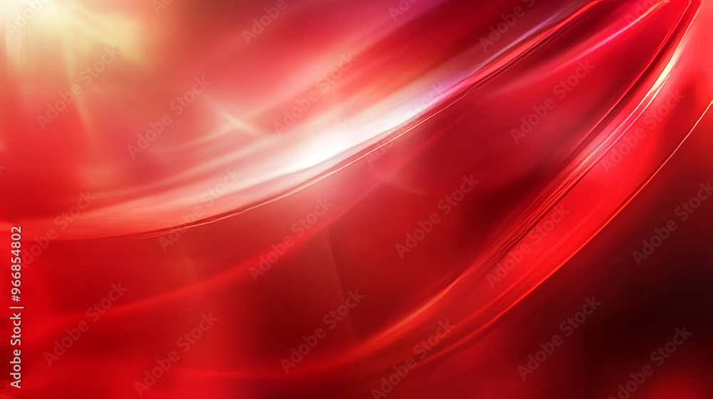 Poster a blurry red background with a smooth color gradient. it has a shiny, bright look that would be perf