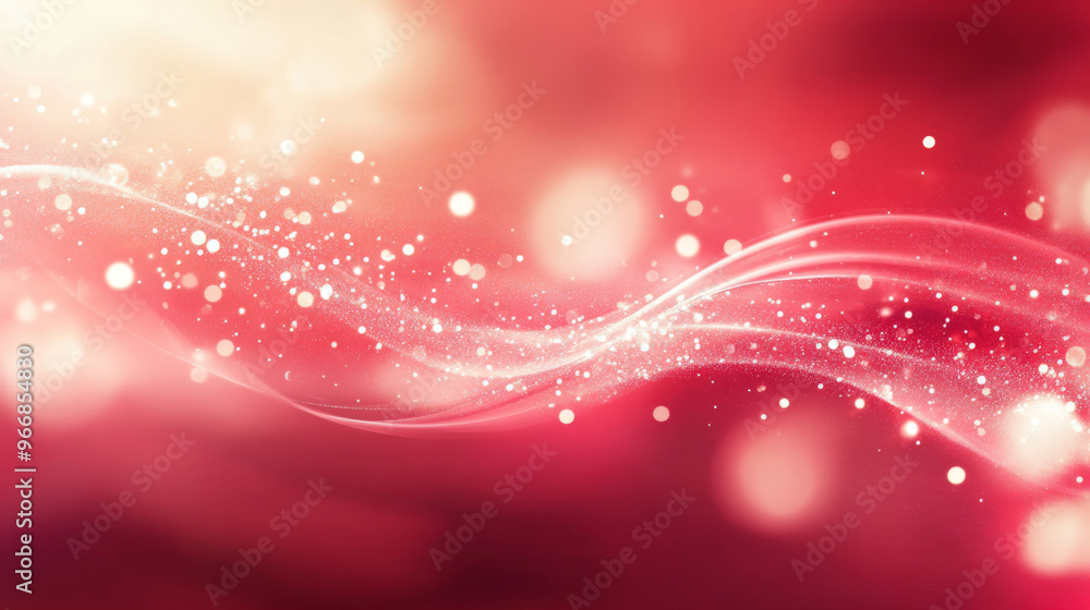 Poster a blurry red background with a smooth color gradient. it has a shiny, bright look that would be perf