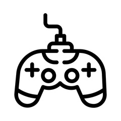 game controller line icon