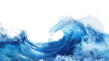 sea ​​wave on transparent background