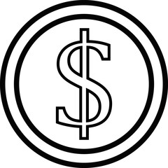 Rounded  Stroke Money Icon