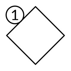 Number of diagram infographic presentation with simple elements