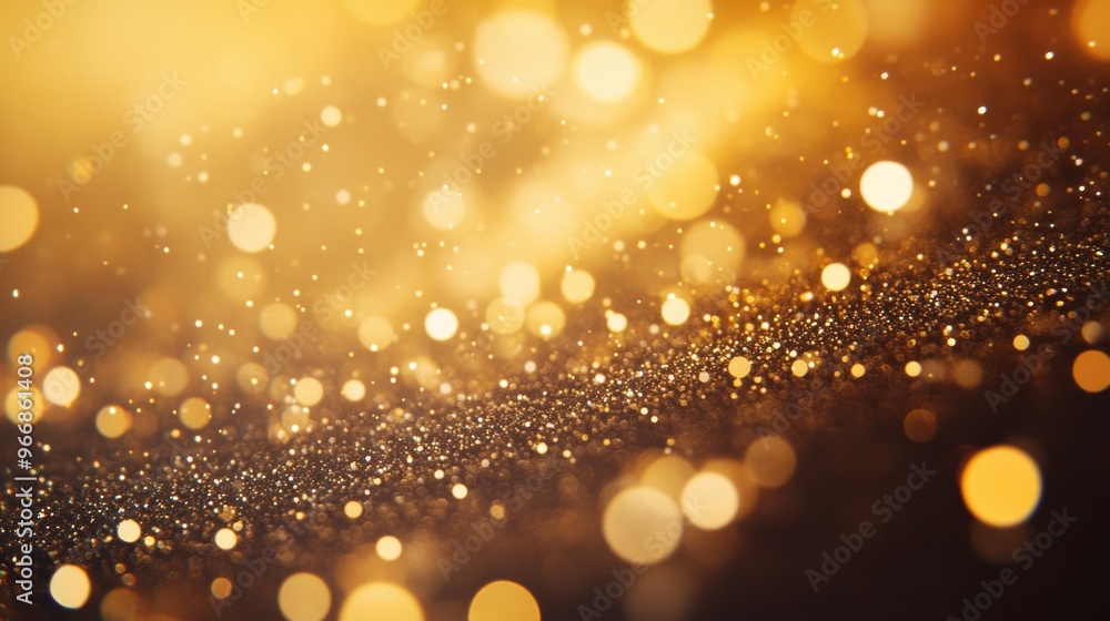Poster soft light reflects off a bokeh-filled background, creating an enchanting atmosphere with sparkling 