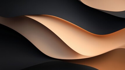 Elegant Wallpaper in Black, Brown, and Beige