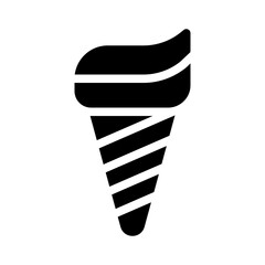 ice cream glyph icon