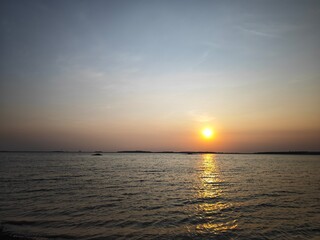 sunset over the sea, Vietnam island