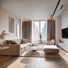 cozy interior of the living room