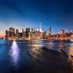 Fototapeta premium night view of the city