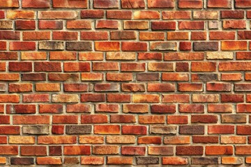 Obraz premium seamless tileable red brick wall texture made with Aerial