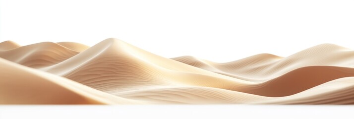 Abstract Wavy Sand Dune Landscape
