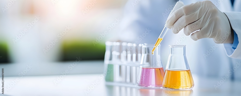 Poster exploring microbial interactions in biotechnology - lab scientists uncover health benefits of bacter