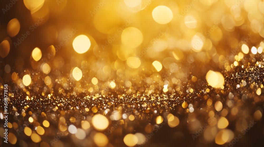 Poster a soft bokeh effect showcases a shimmering background filled with warm tones, creating an enchanting