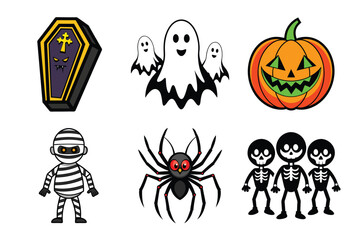 halloween icon set