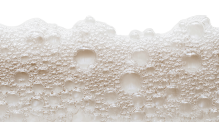 Soda bubbles on a transparent background