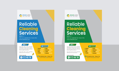 Cleaning Services Flyer,Cleaning service promotional Flyer template,Dry cleaning