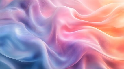 Obraz premium Abstract flowing forms in pastel colors, smooth transitions, and soft light, evoking a tranquil and soothing atmosphere, ideal for backgrounds
