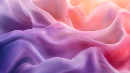 Obraz premium Abstract background, smooth flowing shapes, pastel tones, soft lighting, gentle gradients, calm atmosphere