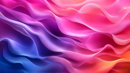 Obraz premium Gradient abstract forms, vibrant and calming colors, fluid transitions, soft lighting, futuristic.