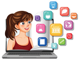 Digital Learning and Education Concept