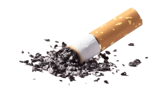 Cigarette on a transparent background