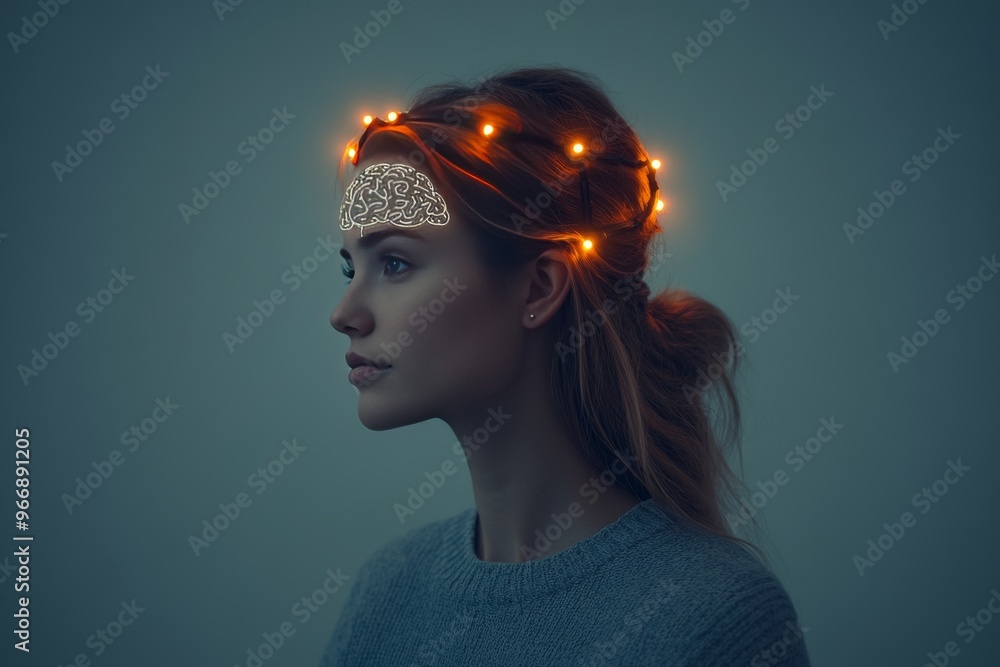 Poster cortical circuits subcortical structures and electrophysiological response elegant woman with glowin