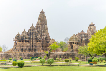 Kandariya Mahadev Temple and Devi Jagadambi Temple in khajuraho the group of monuments of hindu and...