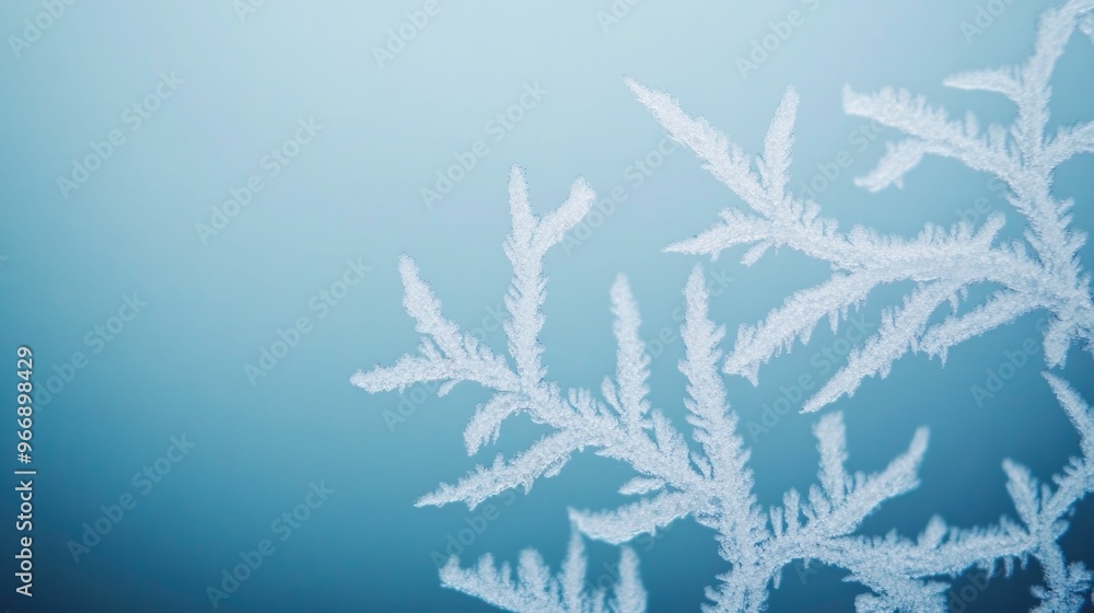Aufkleber mesmerizing close up photograph showcasing the intricate and mesmerizing patterns of frost crystals 