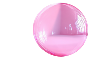 Shiny bubble transparent background