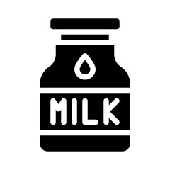 dairy glyph icon
