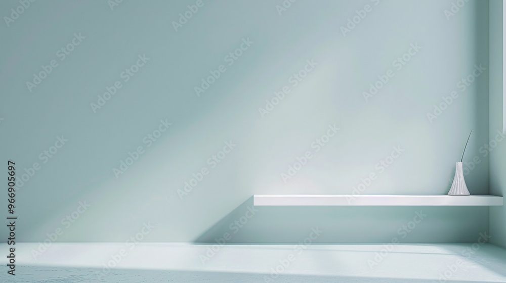 Poster a smooth drywall surface painted in a soft pastel color, offering a calming and minimalistic backgro