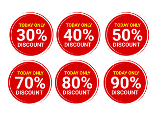Discount price tags stock vector. label discount vector