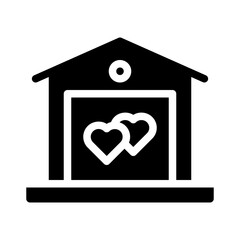 shelter glyph icon