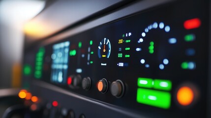 A close-up of a smart home control panel with various options for managing electricity and energy usage -