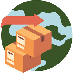 Global Shipping Illustration