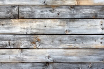 Fototapeta premium Weathered White Wooden Plank Wall Texture