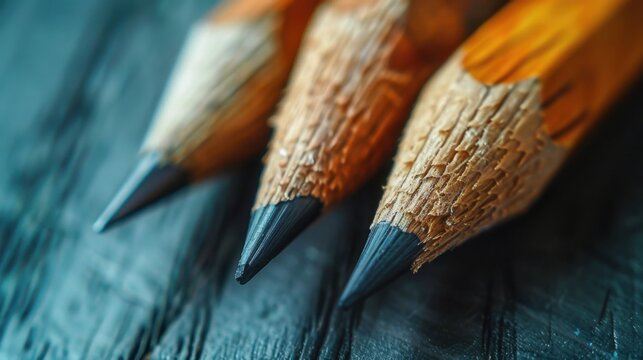 Pencils: Wooden writing tools with a graphite core, used for note-taking, sketching, and completing assignments, offering erasable flexibility.
