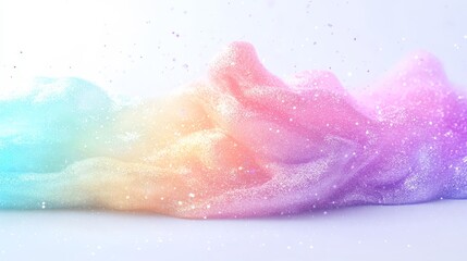 Fototapeta premium Abstract Pastel Glitter Background Rainbow Sparkly Festive