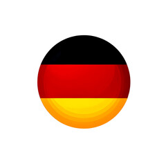 Obraz premium Isolated symbolic vector illustration of the flag of Germany on a white background.