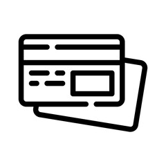 credit card line icon