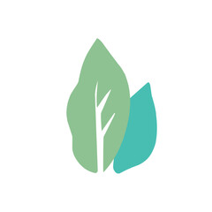 leaf logo vector illustration 