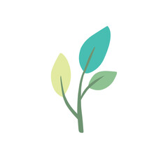 leaf logo vector illustration 