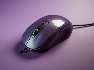purple computer mouse with a purple background