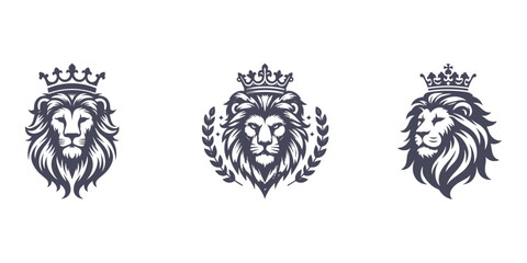 lion king design logo vector illustration